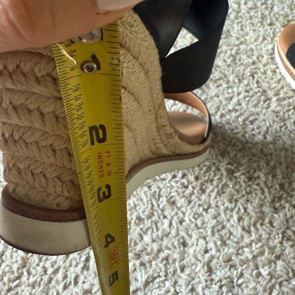 Joie Stylish Black Wedge Sandals - Picture 7 of 9